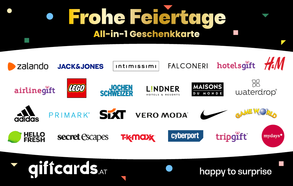 All-in-1 Frohe Feiertage Geschenkkarte